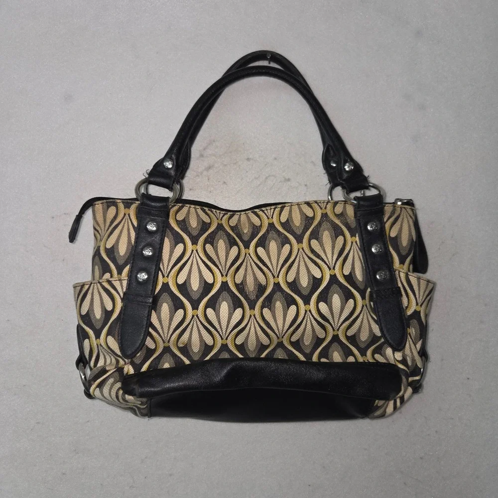 Relic‎ Handbag Geometric Print Black Leather Accents